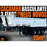Carreta Librelato Caçamba Bascula 25m³ 3 Eixos C pneus novos